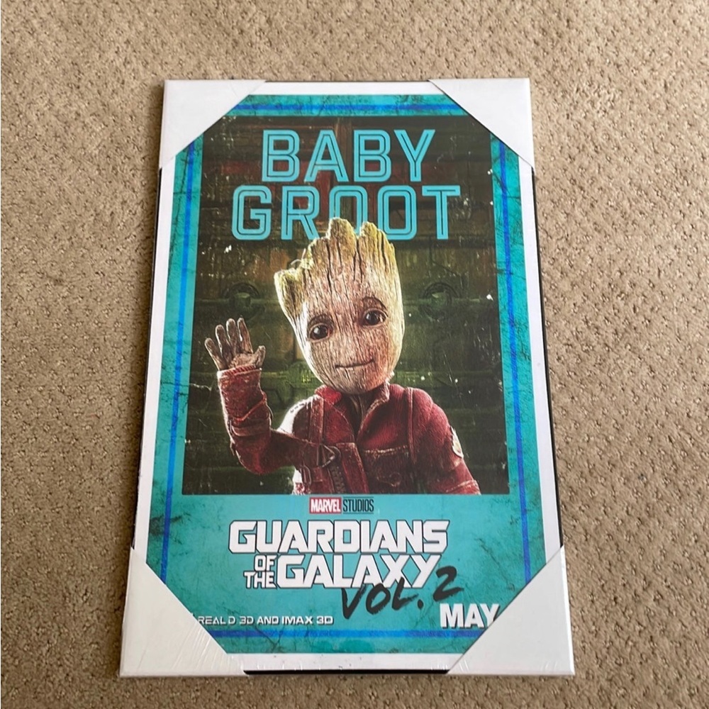 Marvel Guardians of the Galaxy 2 Baby Groot Wall Art / Mounted Poster